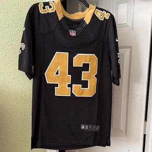 Nike Black and Gold Men's Jersey